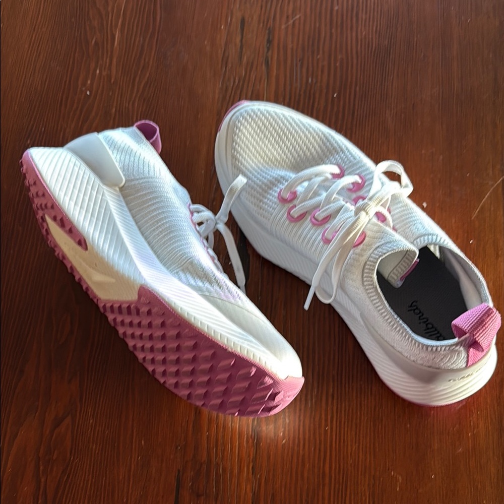 Allbirds Women's Athletic Shoes - White and Pink